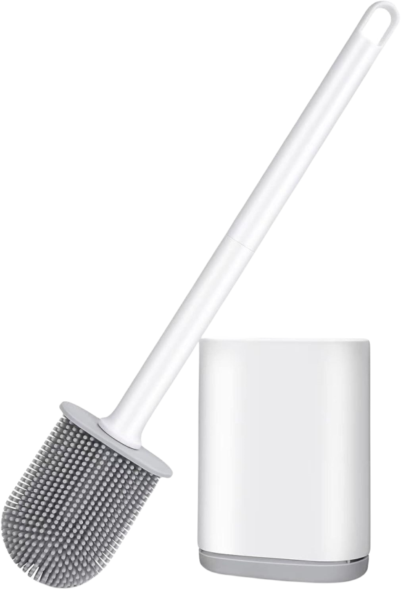 002 Deep Cleaning Toilet Brush with Flexible Bristles