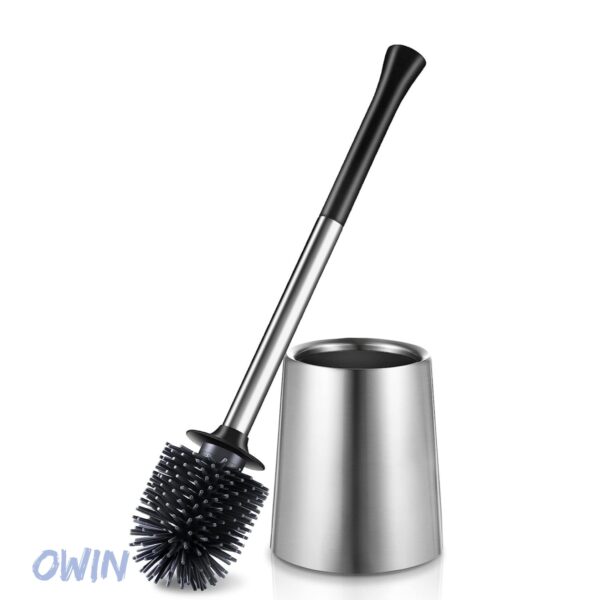 012  Compact Toilet Brush Set for Small Bathrooms
